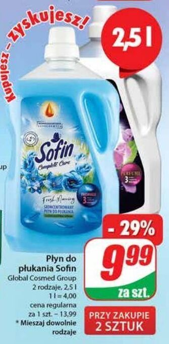 Dino Koncentrat do płukania perfum pleasure sofin complete care oferta
