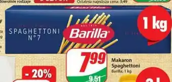 Dino Spaghettoni no 7 barilla oferta