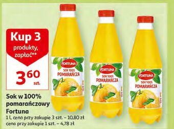 Sok 100% pomarańczowy fortuna
