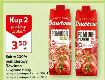 Auchan Sok pomidorowy dawtona oferta