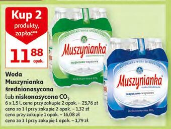 Auchan Woda niegazowana muszynianka oferta