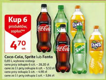 Auchan Napój pomarańczowy fanta oferta