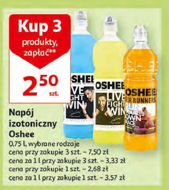 Auchan Napój izotoniczny pomarańczowy oshee oferta