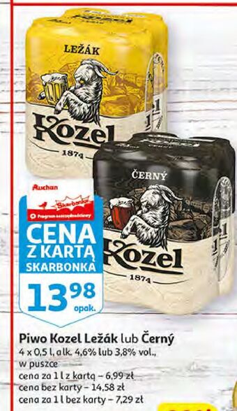 Auchan Piwo kozel lezak oferta