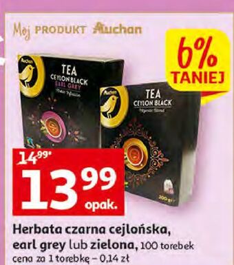 Auchan Herbata ceylon black majestic blend auchan oferta