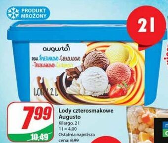 Dino Lody o smaku śmietankowym czekoladowym truskawkowym cytrynowym augusto oferta
