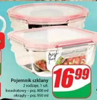 Dino Pojemnik szklany z przykrywką 950 ml oferta