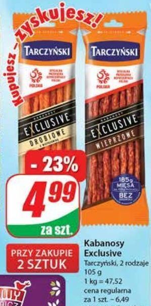 Dino Kabanosy wieprzowe tarczyński exclusive oferta