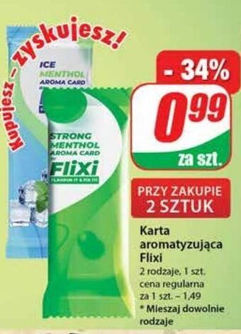 Dino Karta aromatyzująca ice menthol flixi oferta