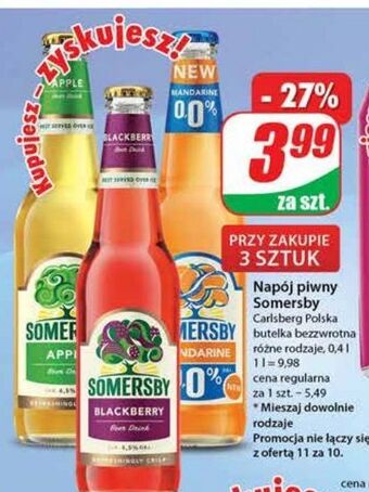Dino Piwo somersby mandarine 0.0% oferta