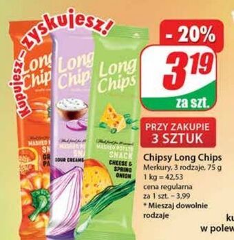 Dino Chipsy grilowana papryka long chips oferta