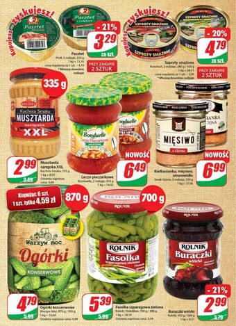 Dino Ogorki konserwowe warzyw moc oferta