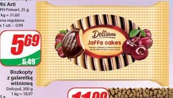 Dino Biszkopty z galaretką wiśniową delisana oferta