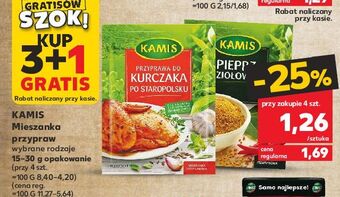 Kaufland Przyprawa do kurczaka złocista kamis oferta