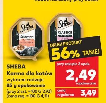 Kaufland Karma dla kota z łososiem sheba classics oferta