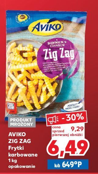 Kaufland Frytki karbowane aviko zig zag oferta