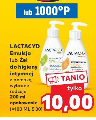 Emulsja do higieny intymnej z pompką lactacyd femina