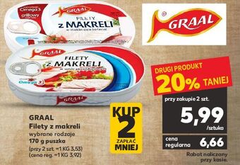 Kaufland Filety z makreli w sosie pomidorowym graal oferta