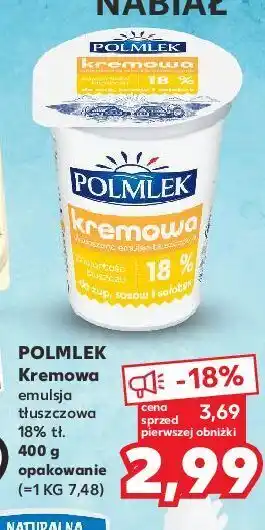 Kaufland Śmietana kremowa 18% polmlek oferta