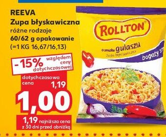 Kaufland Zupa gulaszowa rollton oferta