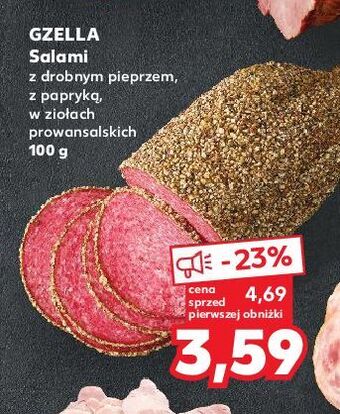 Kaufland Salami z drobnym białym pieprzem gzella oferta