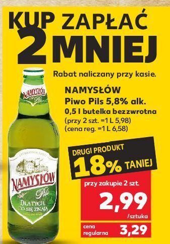 Kaufland Piwo namysłów pils oferta