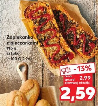 Kaufland Zapiekanka z pieczarkami oferta