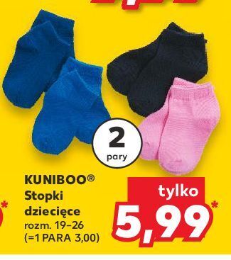 Kaufland Stopki niemowlęce 19-26 kuniboo oferta