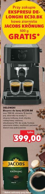 Kaufland Ekspres automatyczny do kawy ec230.bk de'longhi oferta