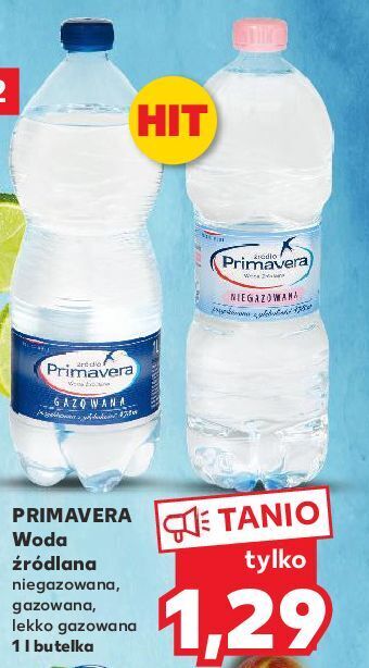 Kaufland Woda niegazowana primavera oferta