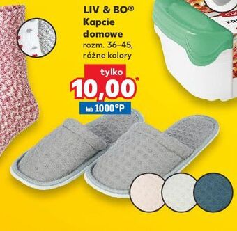 Kaufland Kapcie damskie 36-45 liv & bo oferta