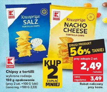 Kaufland Chipsy tortilla k-classic oferta