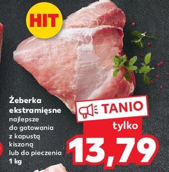 Kaufland Żeberka ekstra mięsne oferta