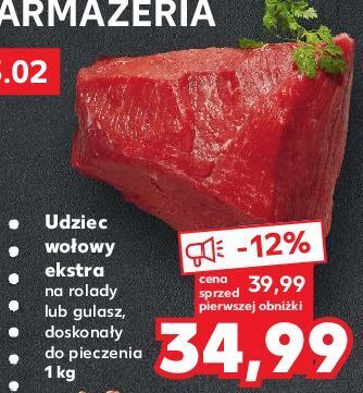 Kaufland Udziec wołowy extra oferta