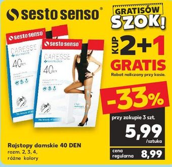 Kaufland Rajstopy damskie 40 den sesto senso oferta