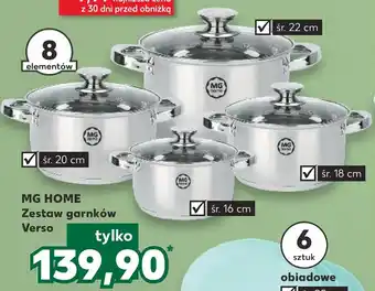 Kaufland MG Home Zestaw garnków Verso 8 elementów oferta