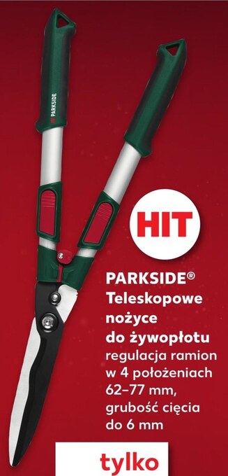 Kaufland Nożyce do żywołpłotu parkside oferta