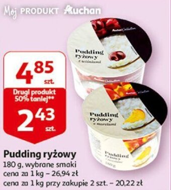 Auchan Pudding ryżowy 180g oferta