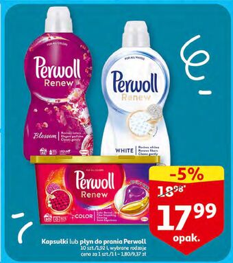 Auchan Kapsułki do prania kolorowego perwoll renew color oferta
