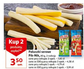 Auchan Paluszki serowe original pik-nik kids oferta