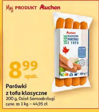 Auchan Parówki z tofu klasyczne auchan oferta