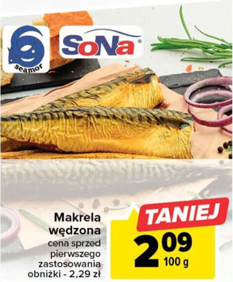 Carrefour Market Sona makrela wędzona 100g oferta