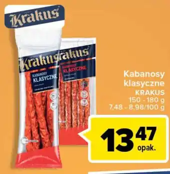 Carrefour Market Krakus Kabanosy klasyczne 150-180g oferta