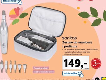 Lidl Zestaw do manicure i pedicure sanitas beauty oferta