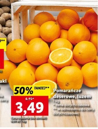 Lidl Pomarańcze deserowe 1kg oferta