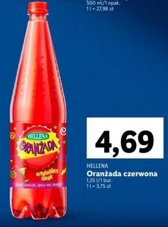 Lidl Hellena Oranżada czerwona 1,25l oferta