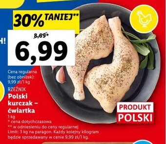 Lidl Rzeźnik Polski kurczak - ćwiartka 1kg oferta