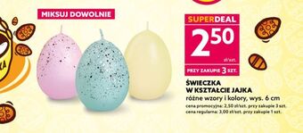 Dealz Świeczka jajko 6 cm oferta