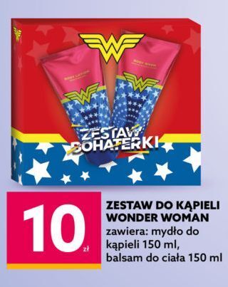 Zestaw w pudełku wonder woman: mydło do kapieli 150 ml + balsam ciała