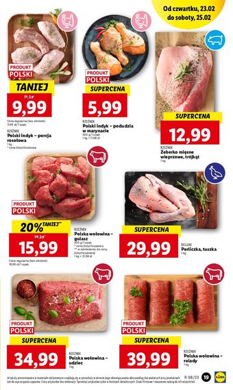 Lidl Podudzia z indyka rzeźnik codzienna dostawa oferta